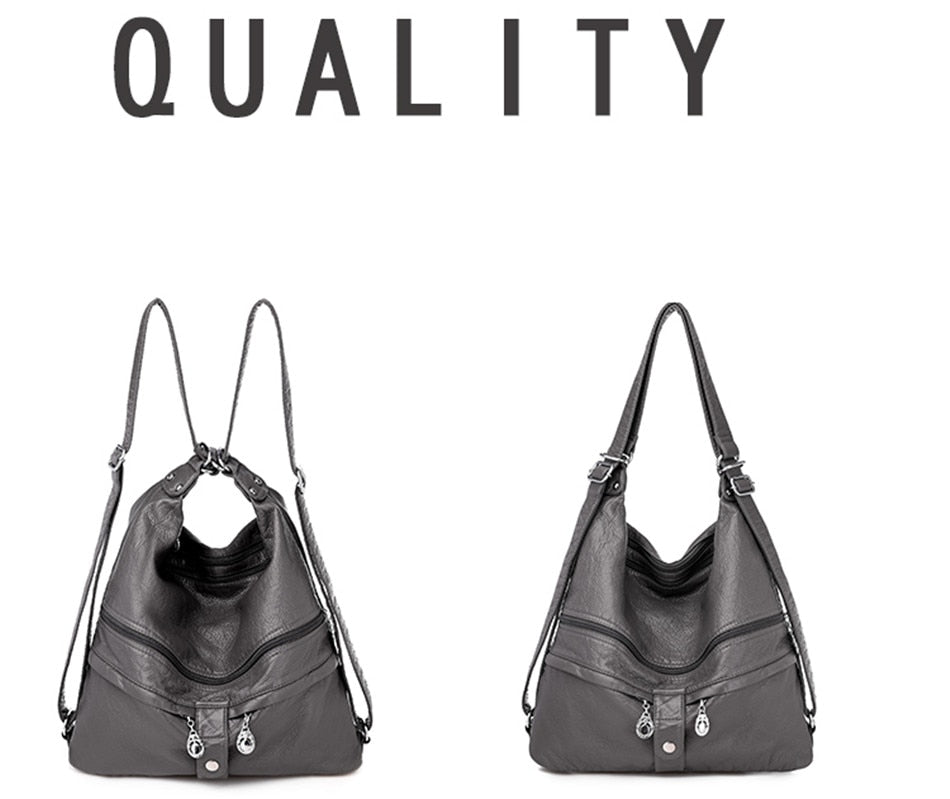 Refined Leather Messenger Bag
