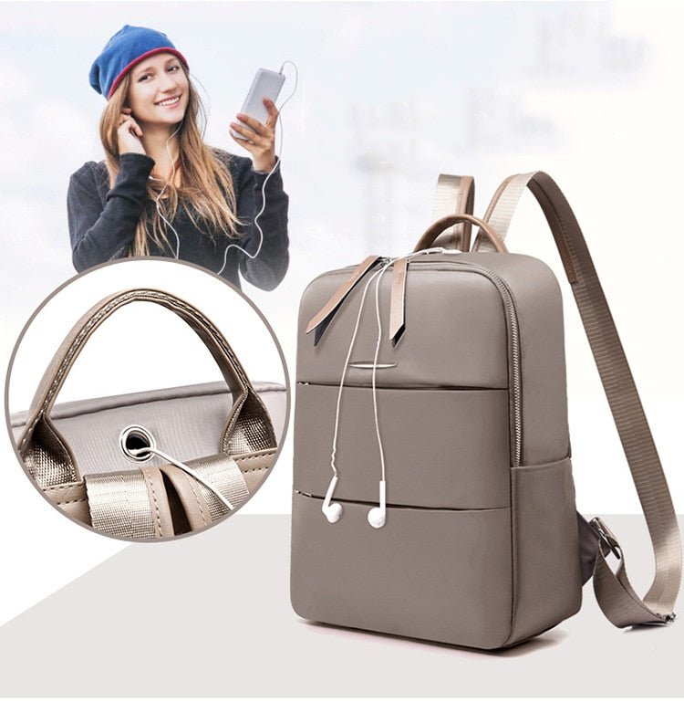 Round Oxford Cloth Backpack