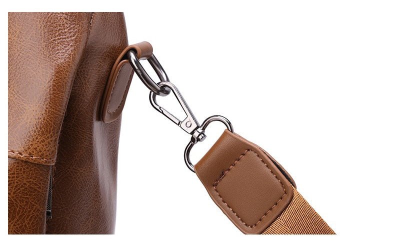 PU Leather Backpack with Essential Detail