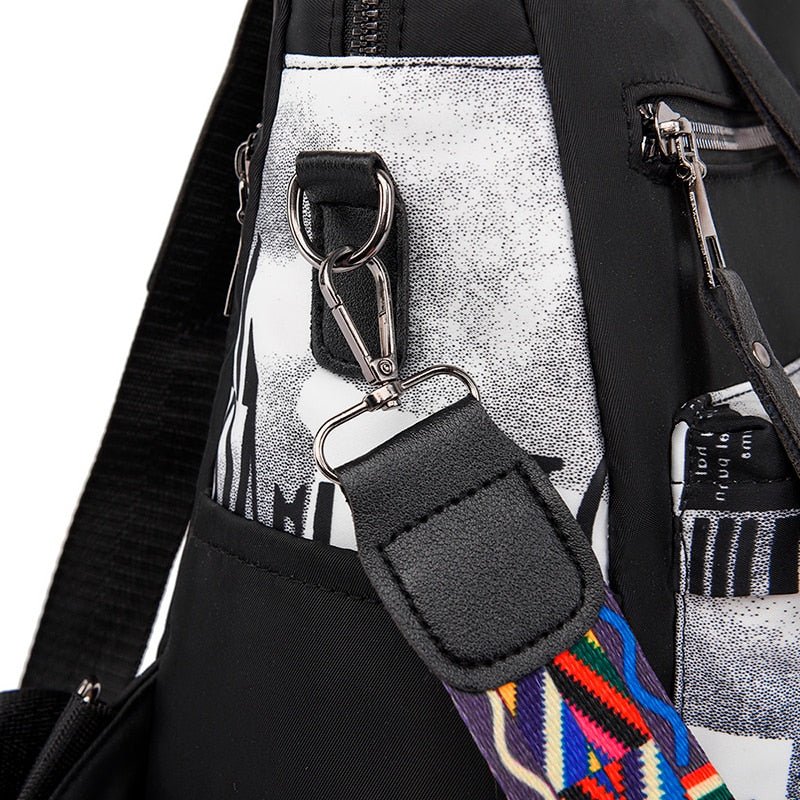 Oxford Cloth Backpack with Smart Detail