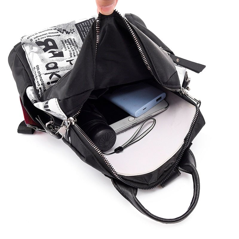 Oxford Cloth Backpack with Smart Detail