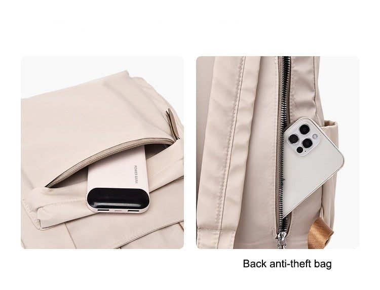 Anti-Theft Backpack in Nylon
