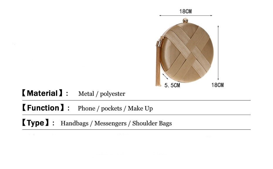 Round Evening Clutch