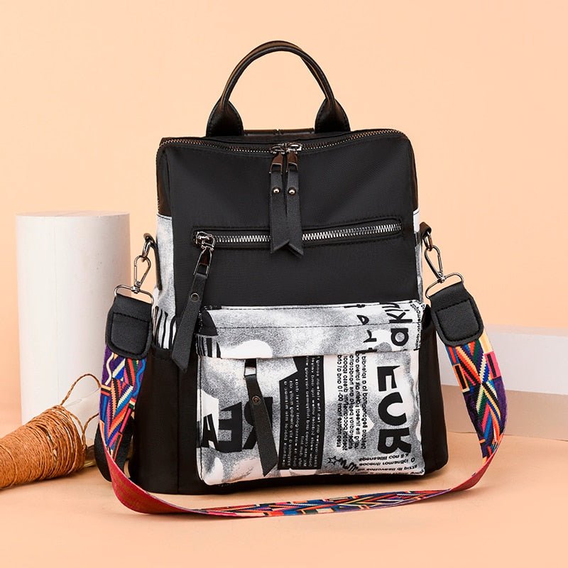 Oxford Cloth Backpack with Smart Detail