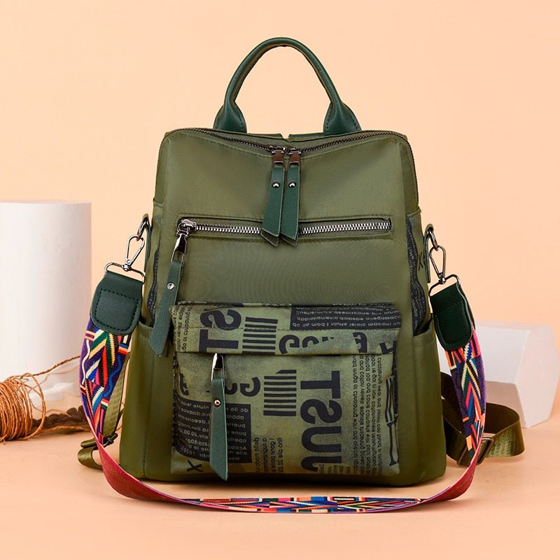 Oxford Cloth Backpack with Smart Detail
