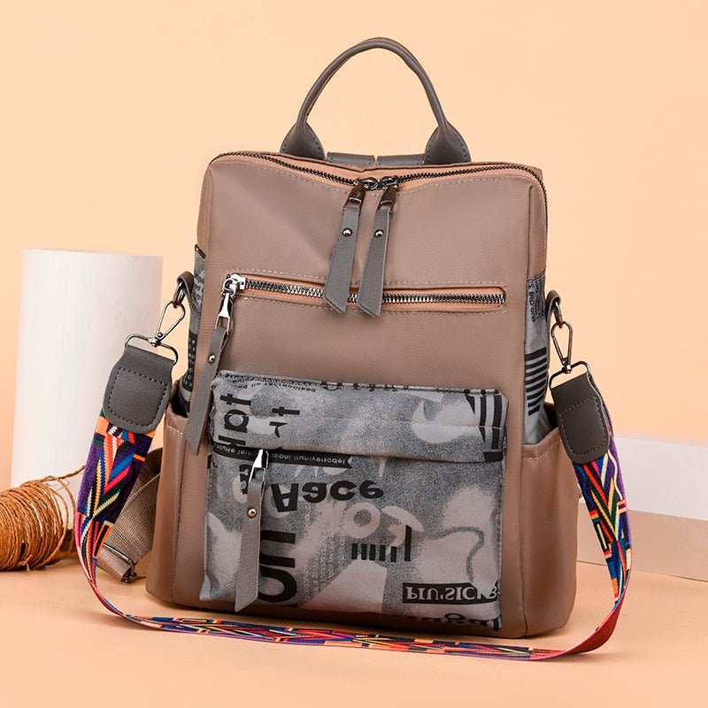 Oxford Cloth Backpack with Smart Detail