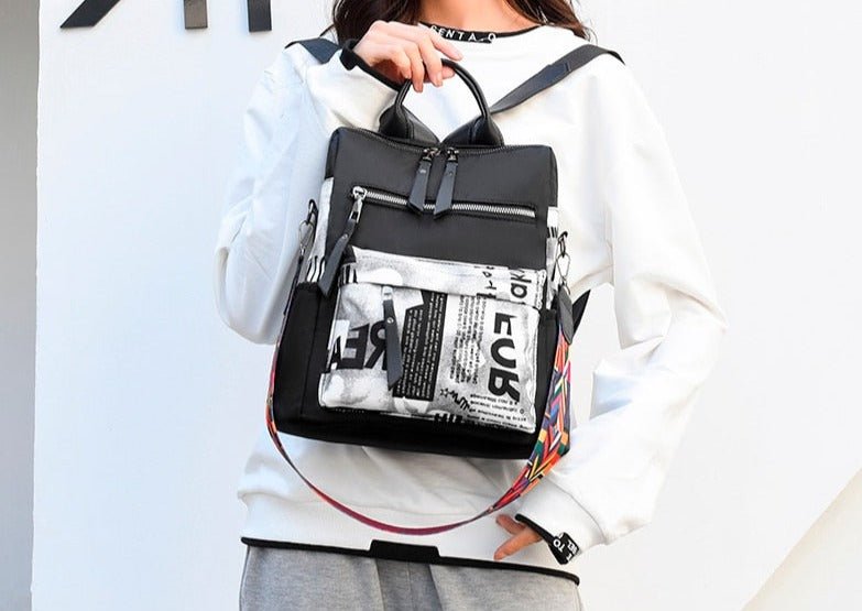 Oxford Cloth Backpack with Smart Detail