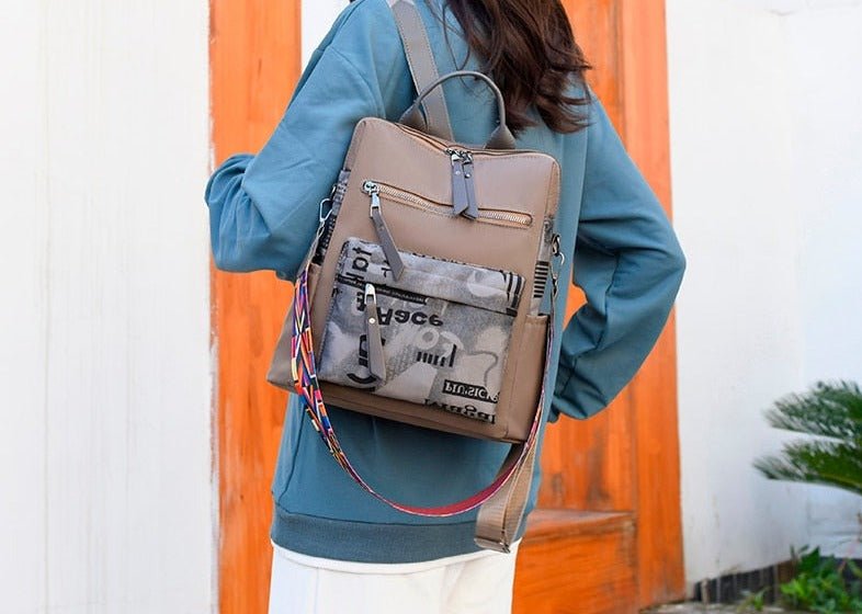 Oxford Cloth Backpack with Smart Detail