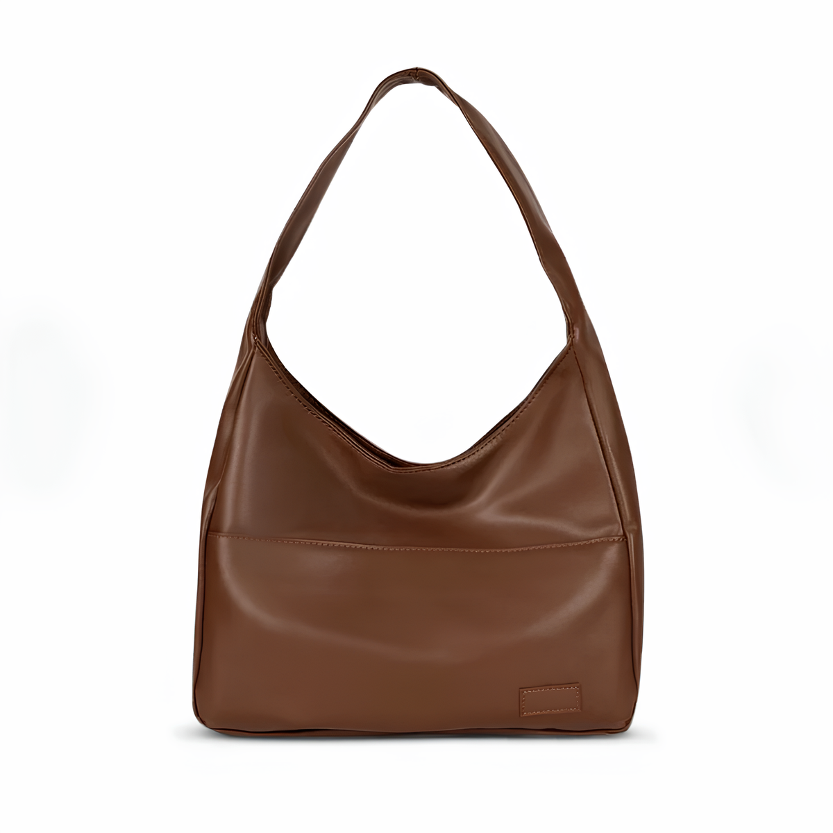 Bold Adele Red Faux Leather Shoulder Bag