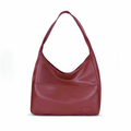 Bold Adele Red Faux Leather Shoulder Bag