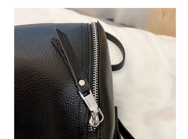 Genuine Leather Messenger Bag with Refined Detail