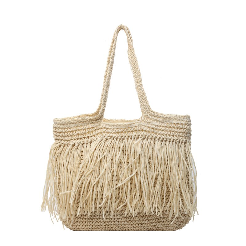 Refined Tote Bag in Straw