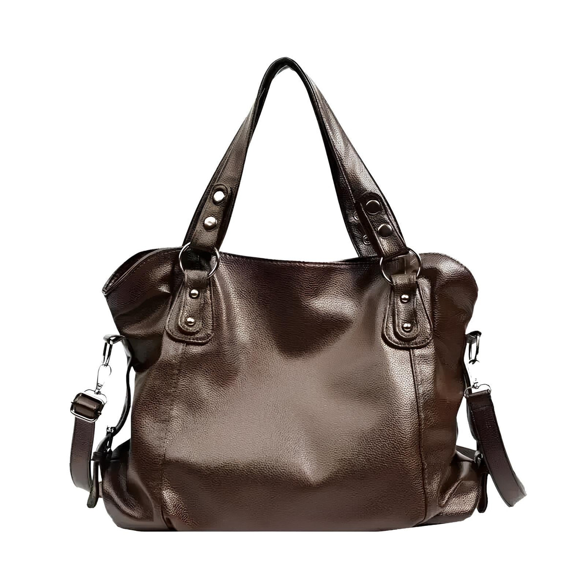 Essential Grained Leather Shoulder Bag