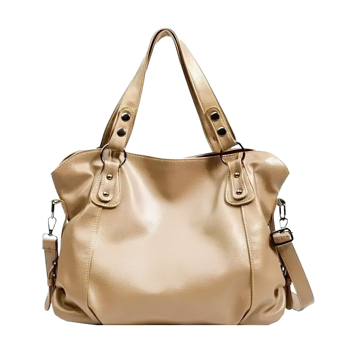 Essential Grained Leather Shoulder Bag