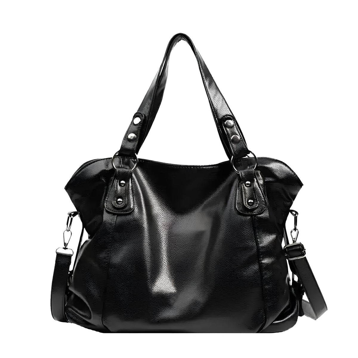 Essential Grained Leather Shoulder Bag