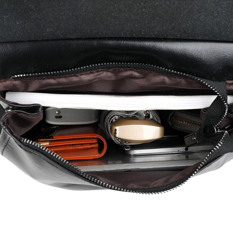 PU Leather Backpack with Classic Detail