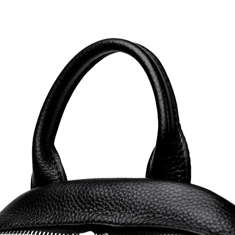 Versatile Genuine Leather Backpack