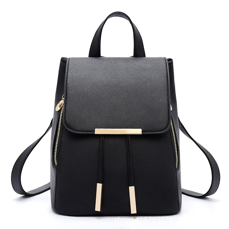 PU Leather Backpack with Everyday Detail