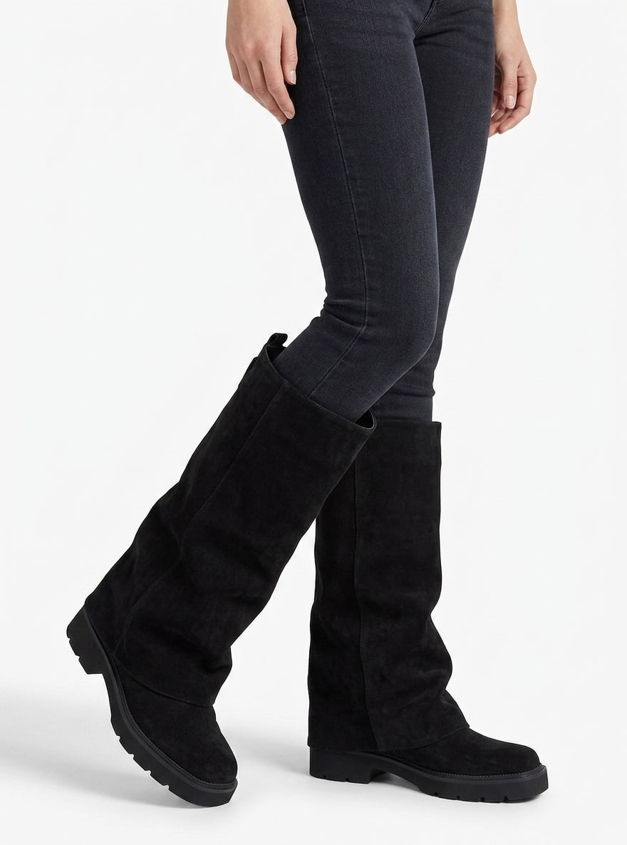 Effortless Tall Slouch Suede Boots
