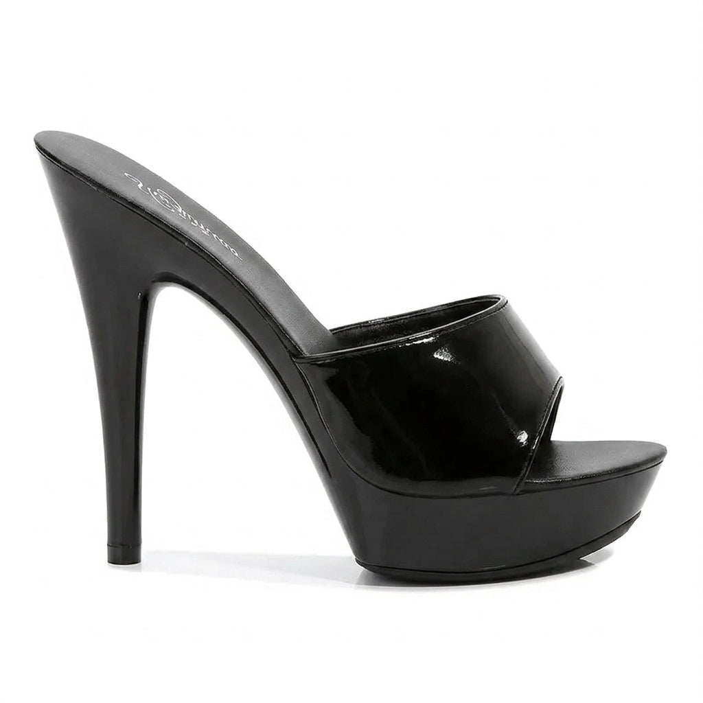 Signature Patent Leather High-Heel Sandals
