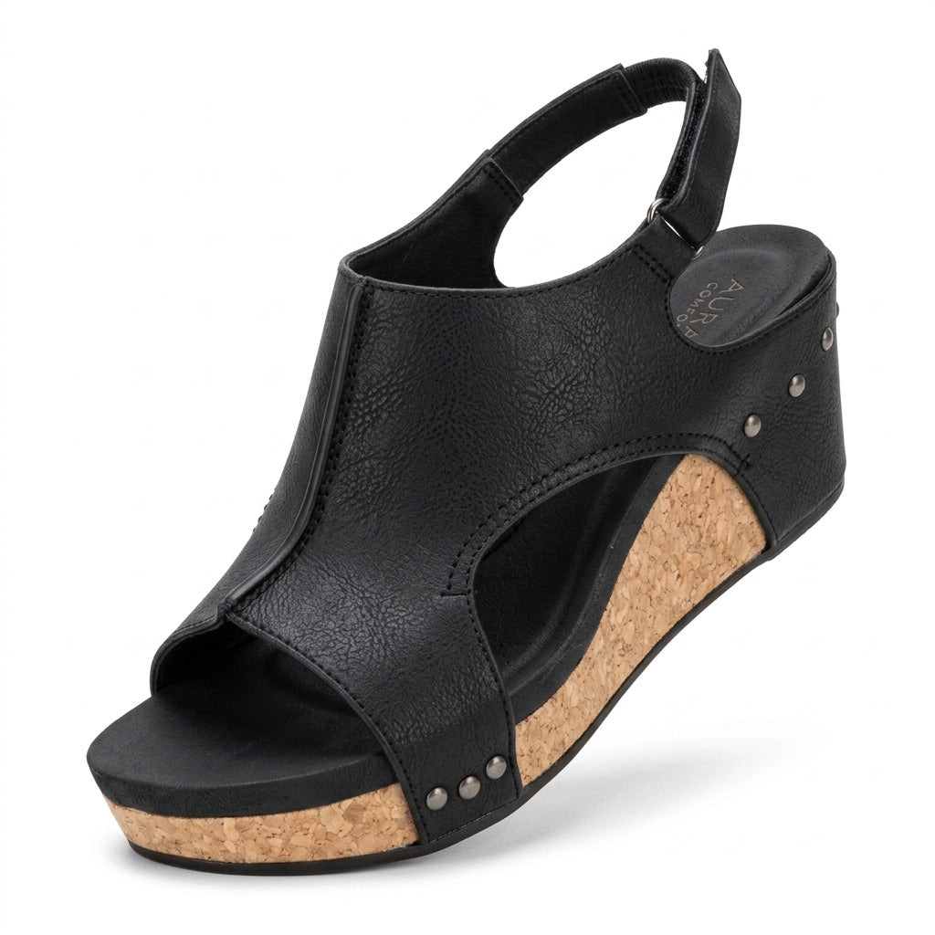 City-Ready Gladiator Wedge Sandals