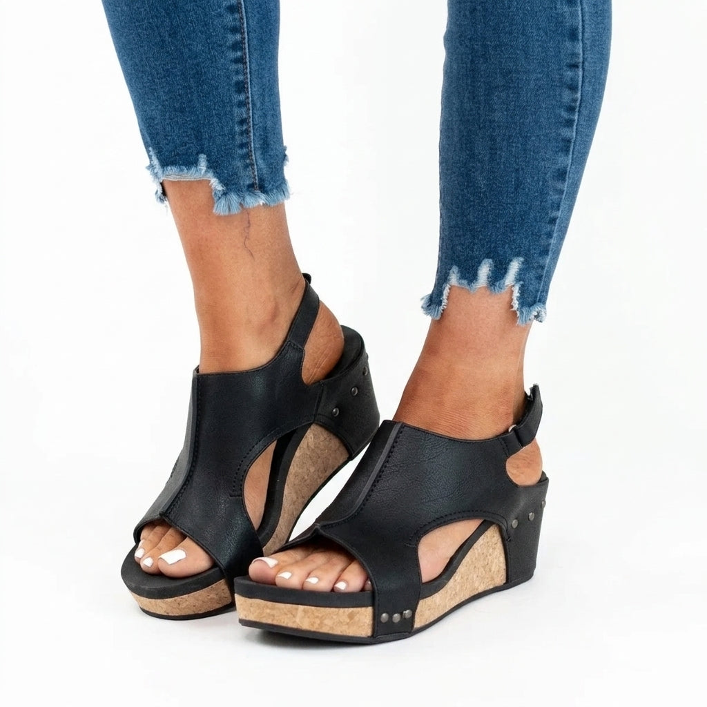 City-Ready Gladiator Wedge Sandals