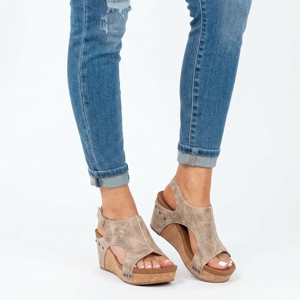 City-Ready Gladiator Wedge Sandals