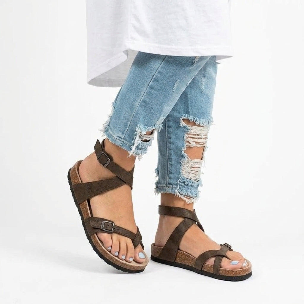 The Everyday Leather Cork-Sole Sandals