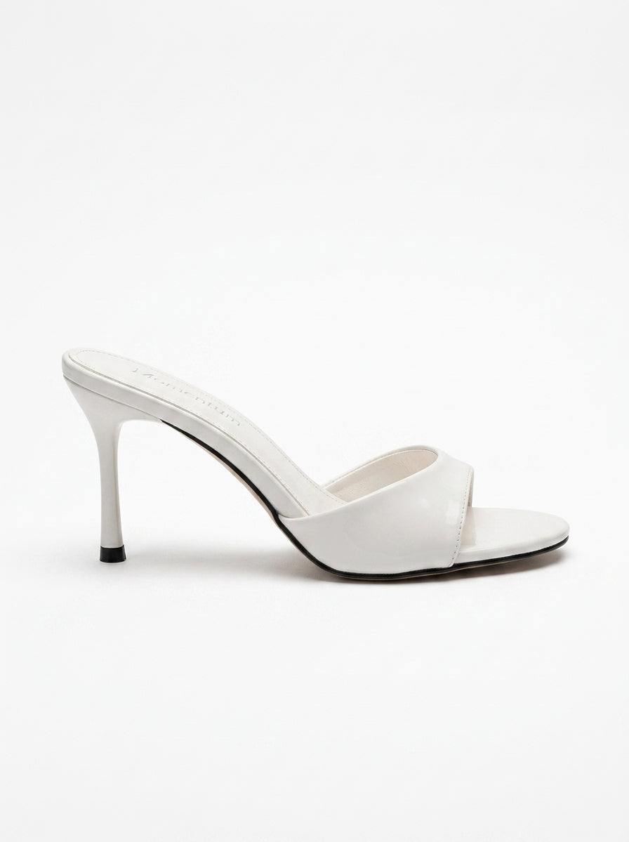 Refined Patent Leather Stiletto Mules