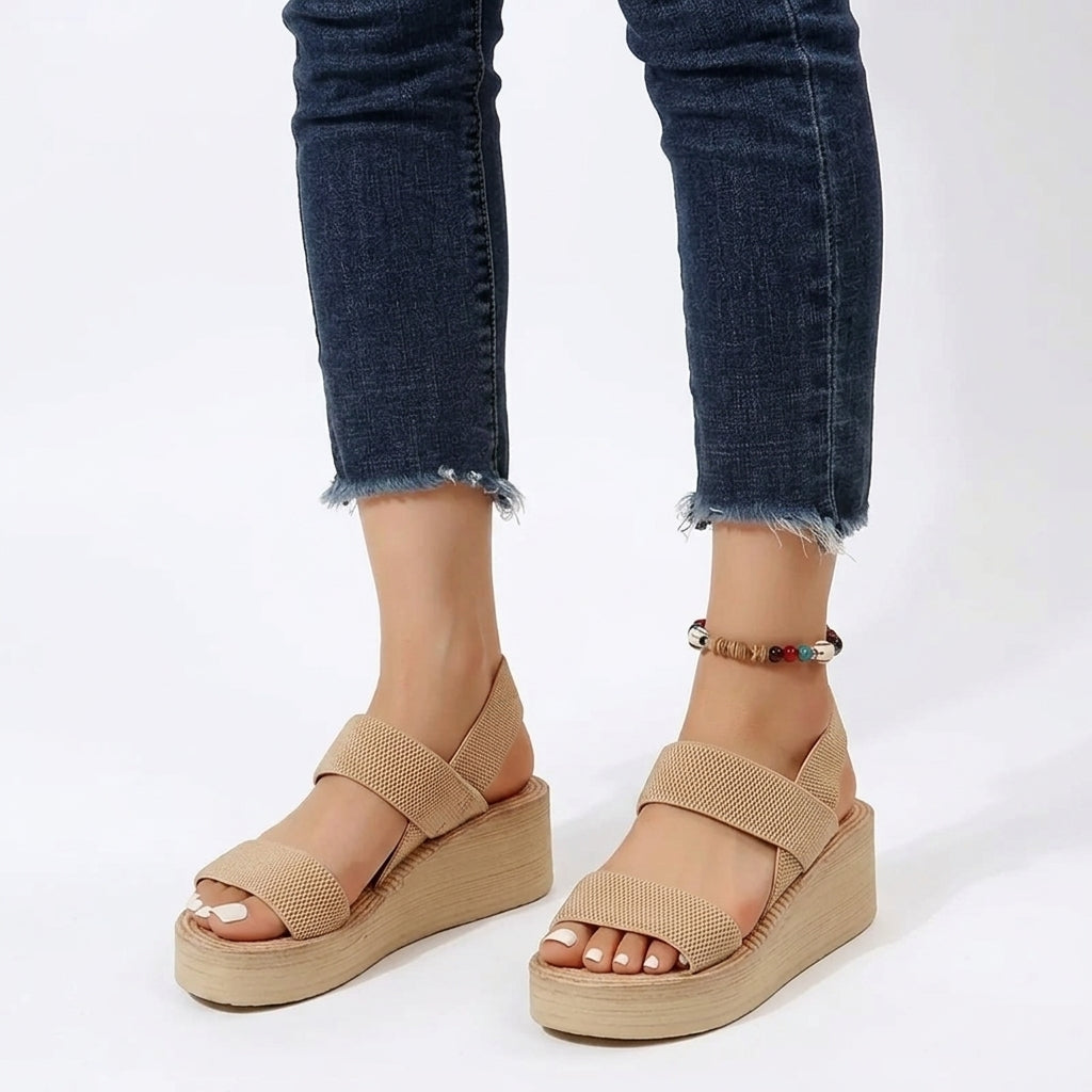 City-Ready Rosamund Platform Wedge Sandals