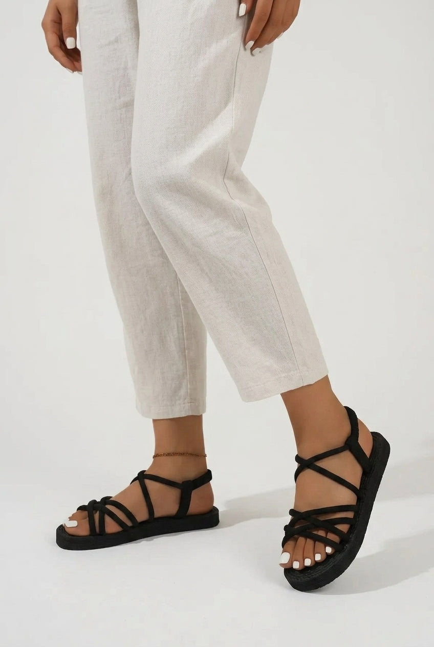 Essential Lightweight Crossed-Strap Wedges