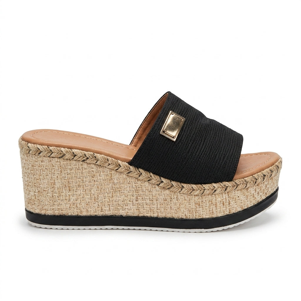 Effortless Marinette Boho Wedge Mules