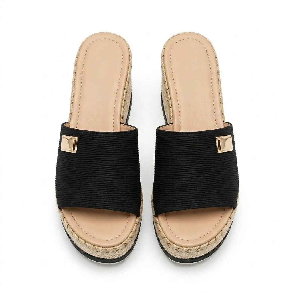 Effortless Marinette Boho Wedge Mules