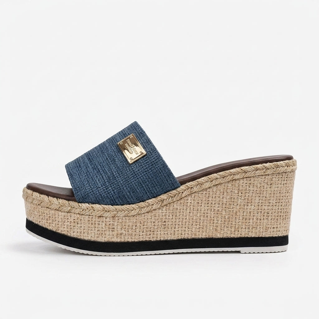 Effortless Marinette Boho Wedge Mules