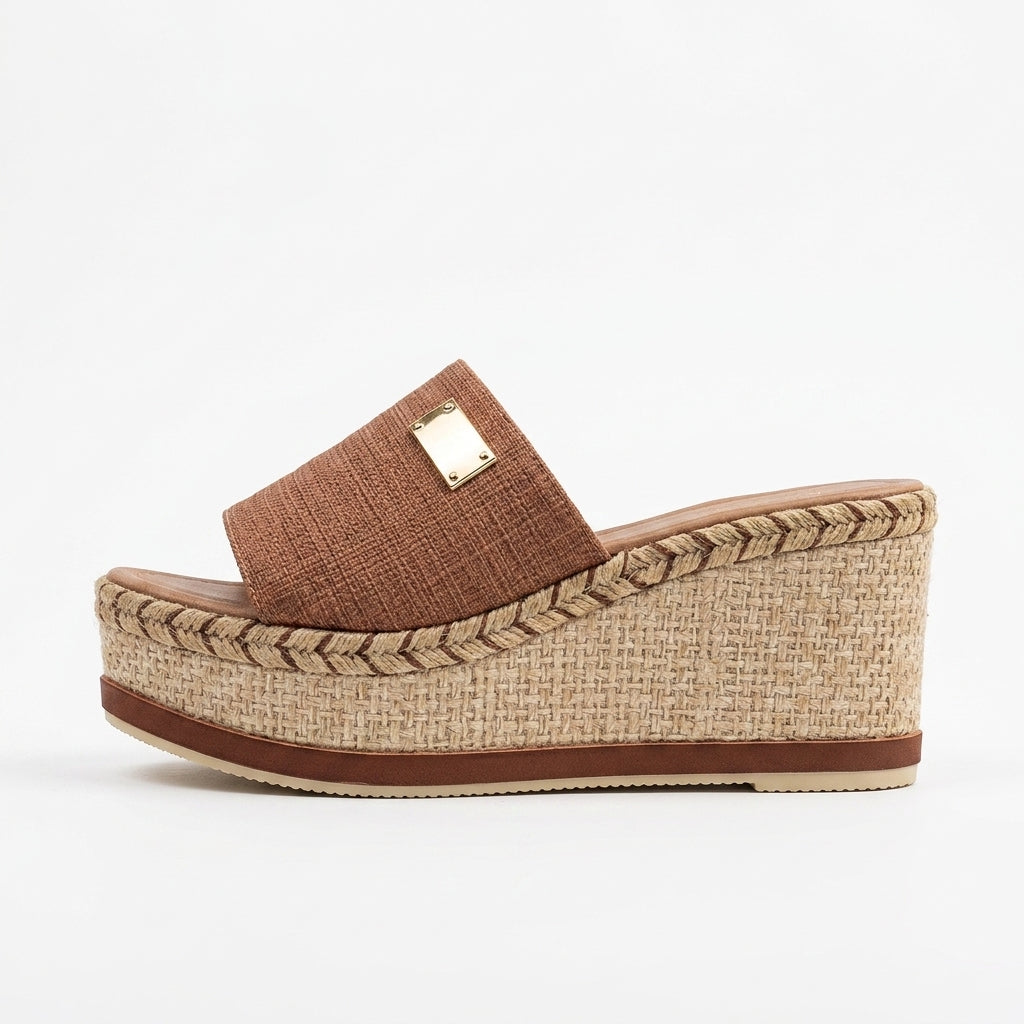 Effortless Marinette Boho Wedge Mules
