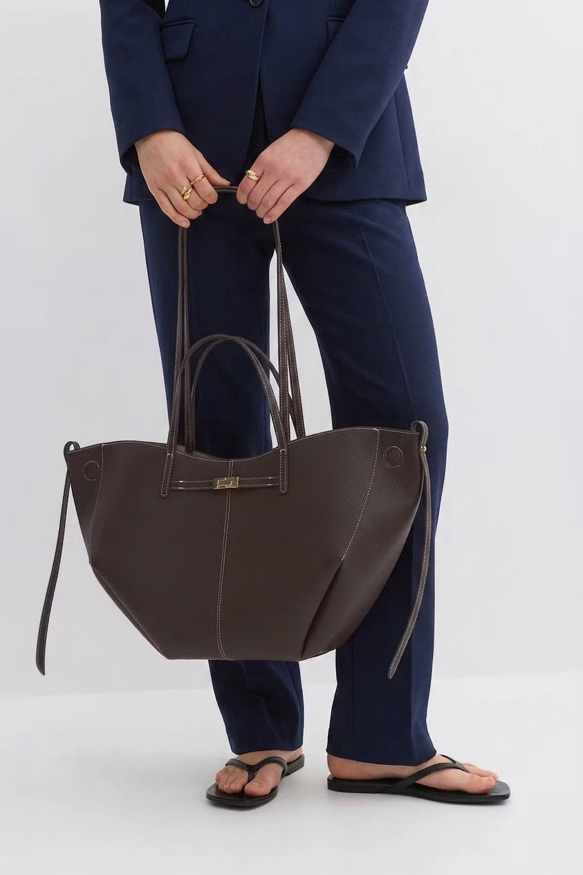Refined Pebbled Leather Tote