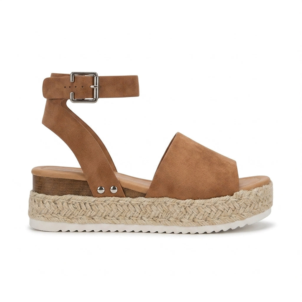 Getaway Suede Rope-Platform Wedges