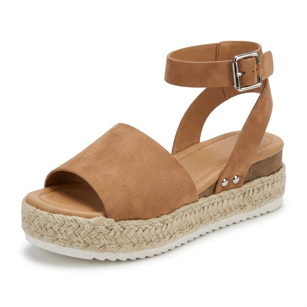 Getaway Suede Rope-Platform Wedges