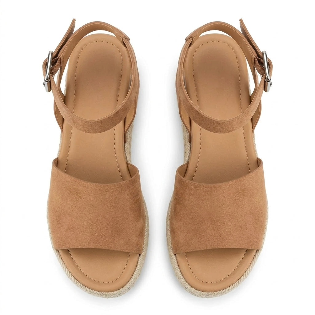 Getaway Suede Rope-Platform Wedges