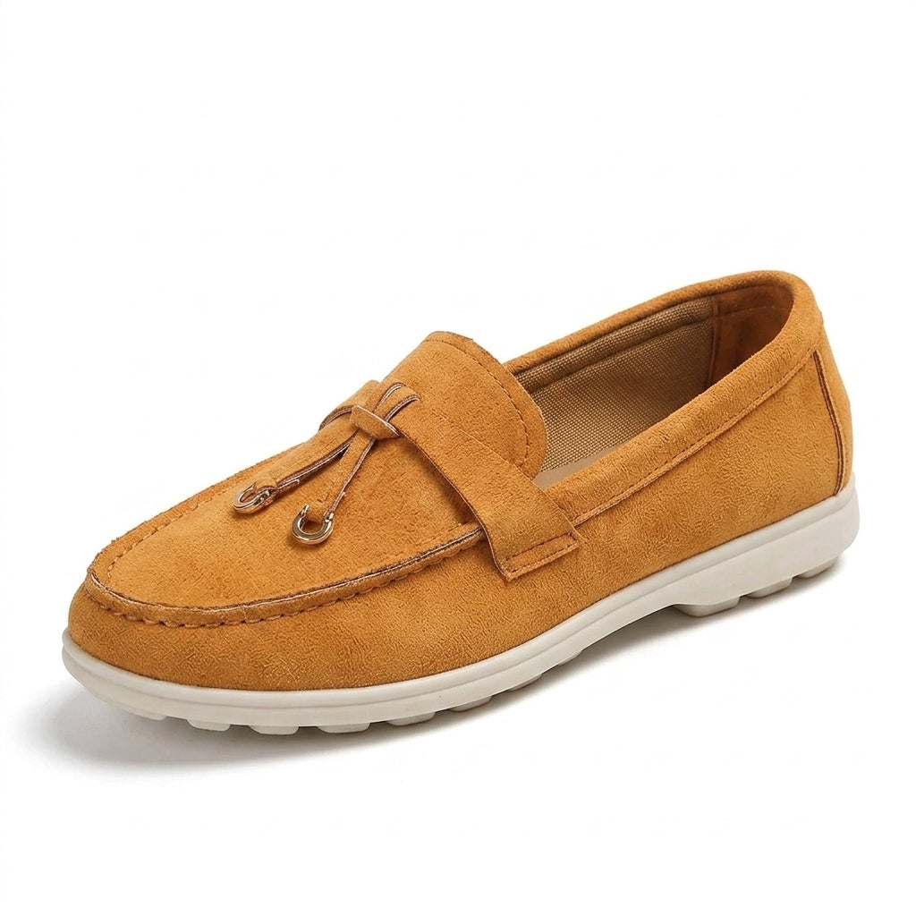 Signature Delaney Green Suede Loafers