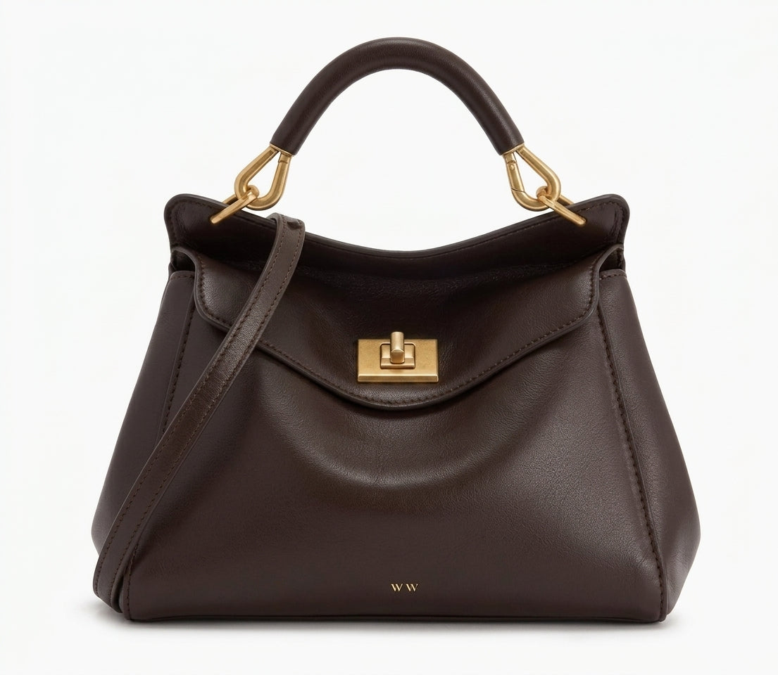 Effortless Oversized Leather Shoulder Bag