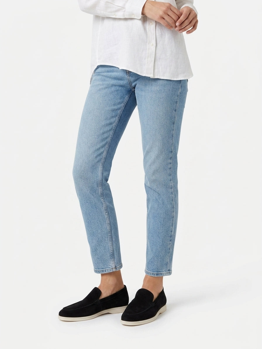 Effortless Belinda Casual Suede Loafers with Flexible Sole