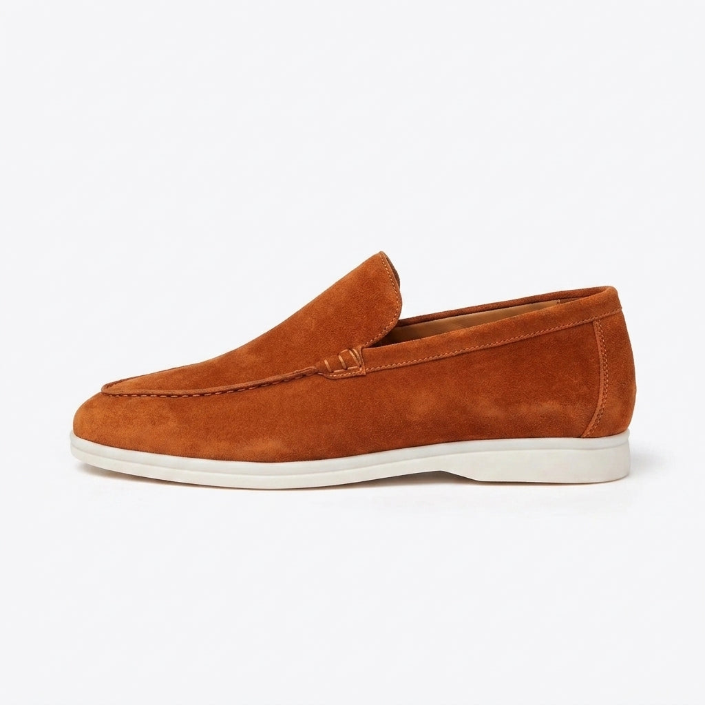 Effortless Belinda Casual Suede Loafers with Flexible Sole