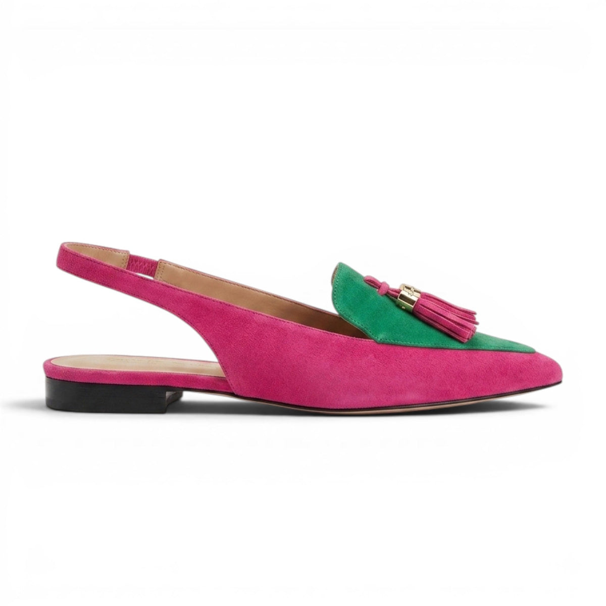Signature Elowen Vibrant Suede Loafers with Italian Flair