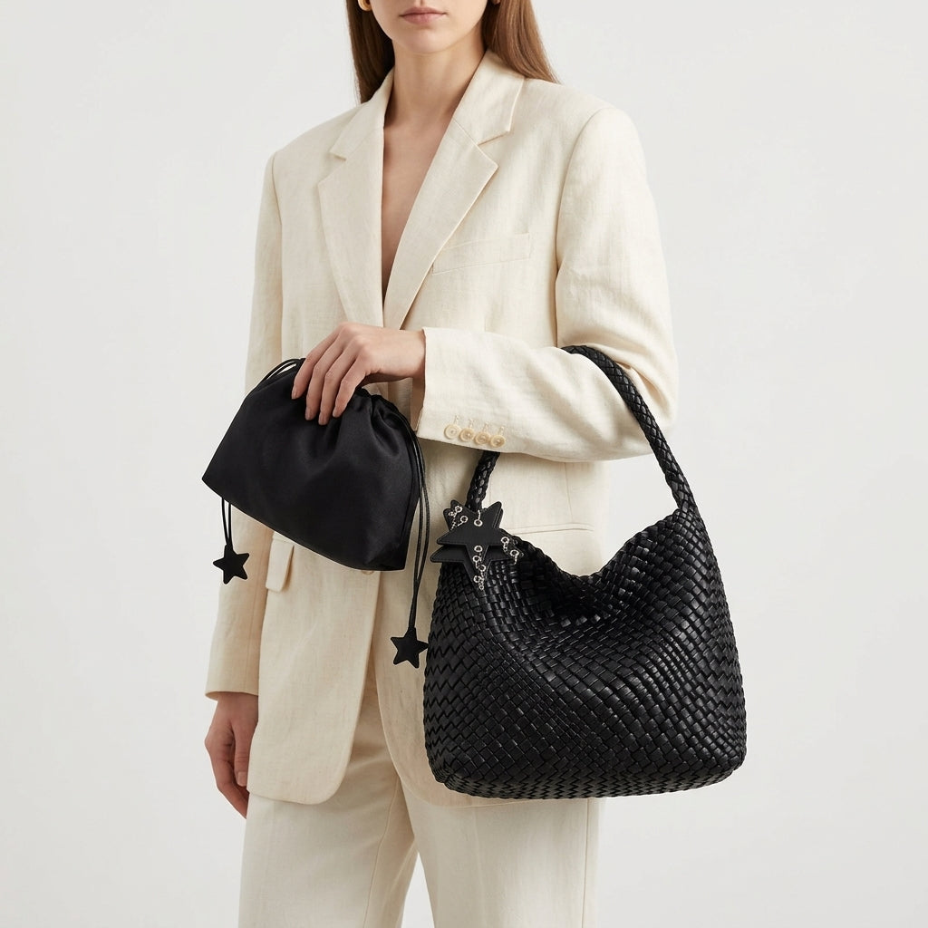 The Weekend Juniper Woven Tote