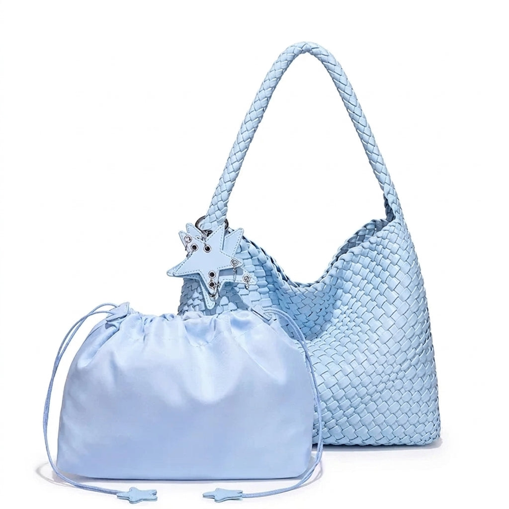 The Weekend Juniper Woven Tote