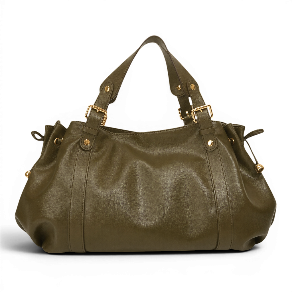 The Everyday Wide Leather Shoulder Bag
