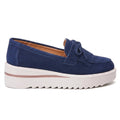 Weekend Suede Wedge Loafers with Fringe