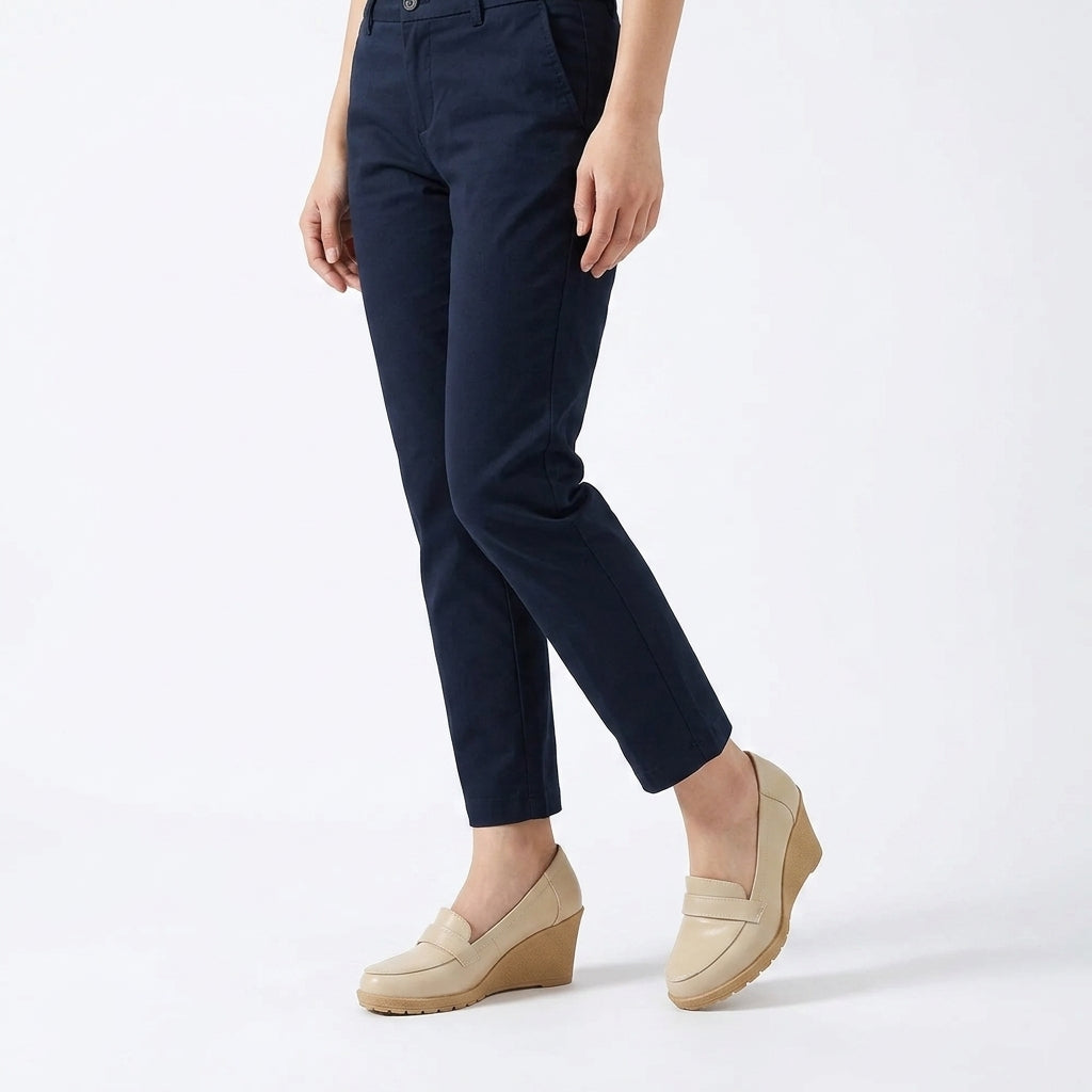 Understated Florian Leather Wedge Loafers