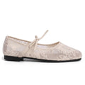 Signature Embroidered Lace Ballet Flats
